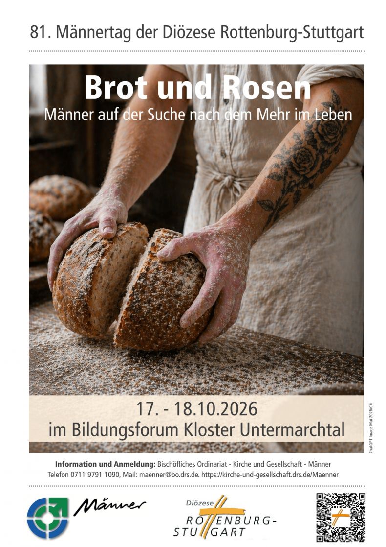 Flyer zum 81. Männertag der Diözese Rottenburg-Stuttgart